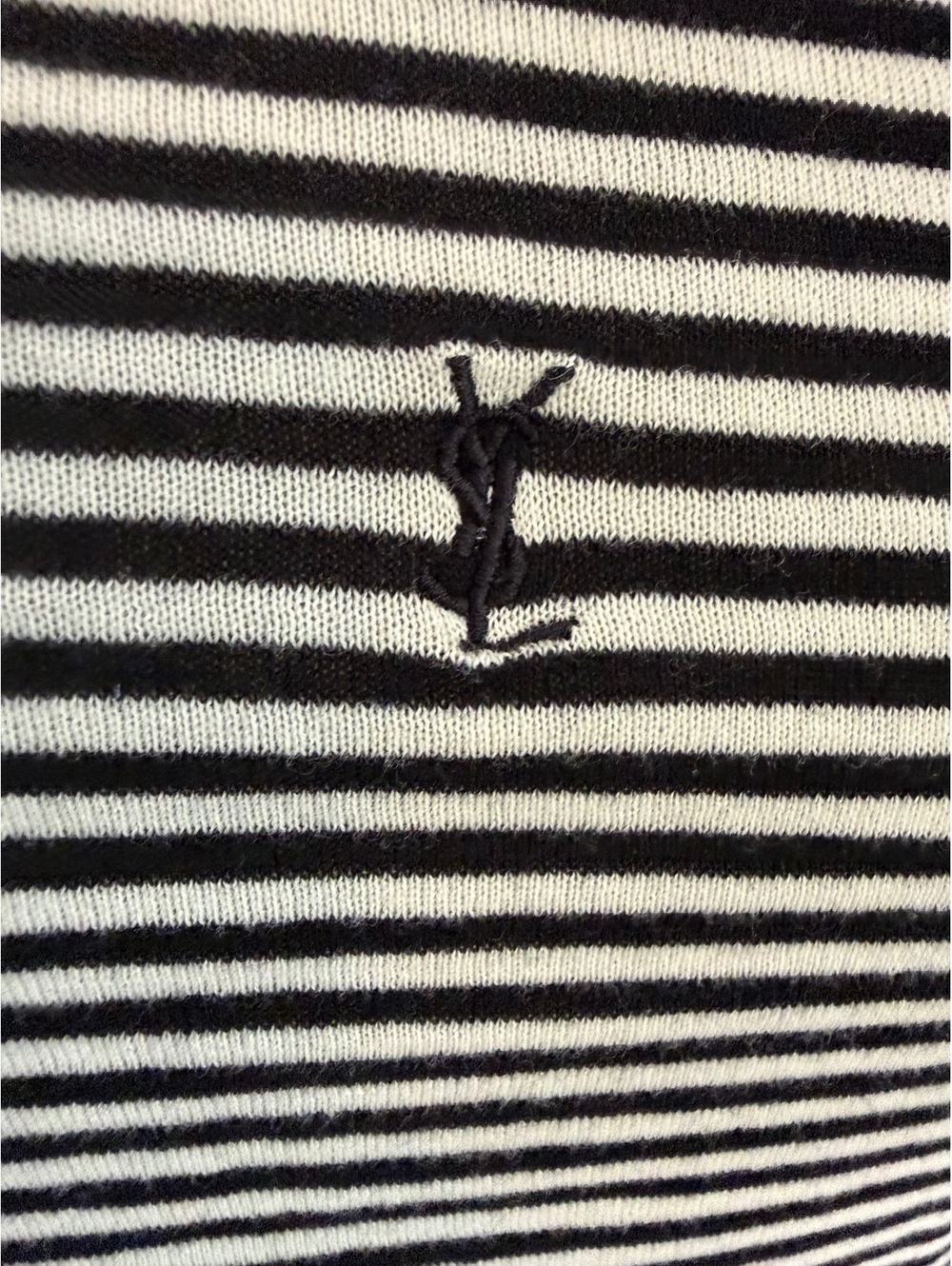 Yves Saint Laurent Black and White Striped Tank Top XS - Picture 3 of 10